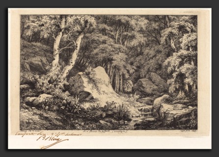 EugÃ¨ne Bléry (French, 1805 - 1887), Au ravin de la faille, Auvergne (The Ravine at Auvergne),
