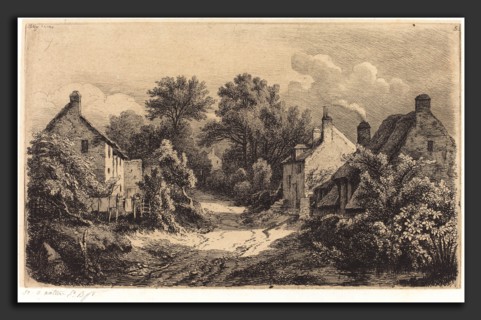 EugÃ¨ne Bléry (French, 1805 - 1887), Le chemin de Garens (The Road to Garens), published 1849,