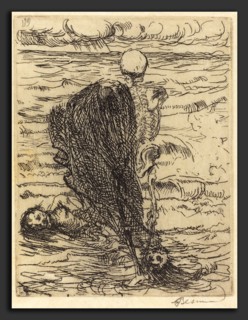 Albert Besnard, Cast of a Net (Le coup de filet), French, 1849 - 1934, 1900, etching in black on