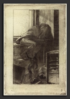 Albert Besnard (French, 1849 - 1934), The Roman Studio (L'Atelier de Rome), 1885, etching and