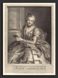 Pierre Louis de Surugue after Charles-Antoine Coypel (French, 1710 or 1716 - 1772), Mme. de M  en