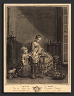 FranÃ§ois Lucas after Etienne Jeaurat (French, c. 1715 - 1762 or after), L'example des Meres,