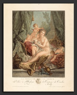 Jean-FranÃ§ois Janinet after FranÃ§ois Boucher (French, 1752 - 1814), La toilette de Venus, 1783,