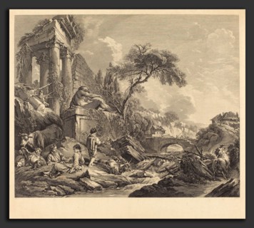 René Gaillard after FranÃ§ois Boucher (French, c. 1719 - 1790), Le moineau de lesbie, engraving and