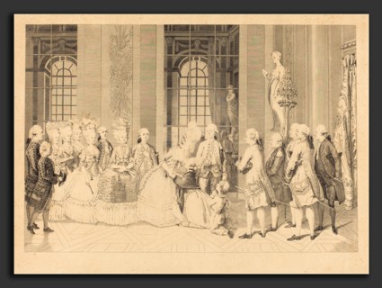 Antoine-Jean Duclos after vicomte Charles Henri Desfosses (French, 1742 - 1795), Le Reine annoncant