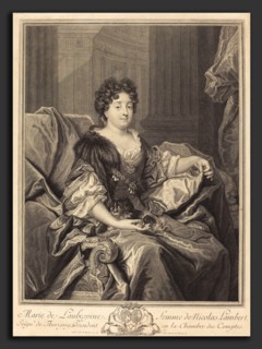 Pierre Drevet after Nicolas de Largillierre (French, 1663 - 1738), Marie de Laubespine, engraving
