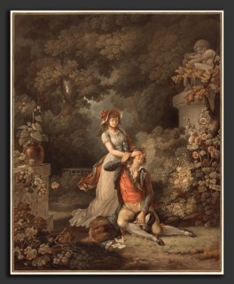 Charles-Melchior Descourtis after Jean Frederic Schall (French, 1753 - 1820), L'Amant surpris,