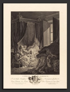 Nicolas Delaunay after Pierre-Antoine Baudouin (French, 1739 - 1792), L'Epouse indiscrete, 1771,