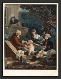 Philibert-Louis Debucourt (French, 1755 - 1832), Les Plaisirs paternels (Paternal Pleasures), c.