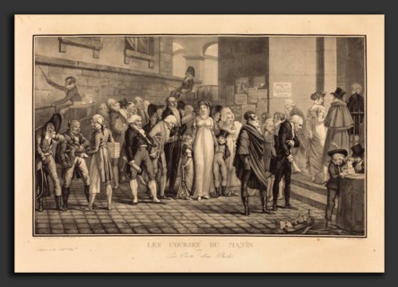Philibert-Louis Debucourt (French, 1755 - 1832), Les Courses du Matin, ou la Porte d'un Riche,