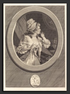 Augustin de Saint-Aubin (French, 1736 - 1807), Au moins soyez discret, 1789, etching and engraving