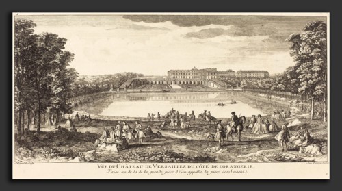 Jean-Baptiste Rigaud (French, active 1752-1761), Vue du Chateau de Versailles du Cote de