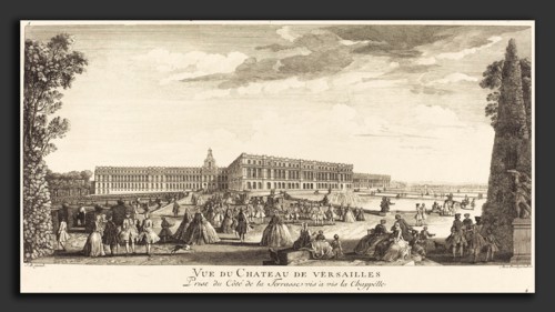 Jean-Baptiste Rigaud (French, active 1752-1761), Vue du Chateau de Versailles Prise du Cote dela