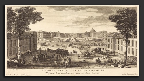 Jean-Baptiste Rigaud (French, active 1752-1761), Vue Prise de la grande avenue entre les deux