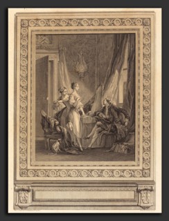 Nicolas Ponce after Pierre-Antoine Baudouin with border by Charles-Nicolas Cochin II (French, 1715