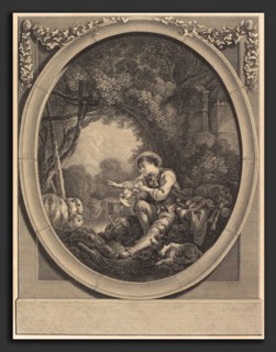 Jacques-Firmin Beauvarlet after FranÃ§ois Boucher (French, 1731 - 1797), Le Depart du Courrier,