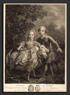 Jacques-Firmin Beauvarlet after FranÃ§ois-Hubert Drouais (French, 1731 - 1797), Le Comte d'Artois