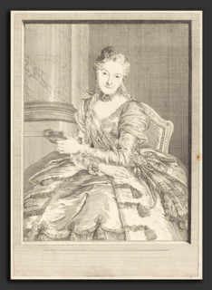 Pierre Louis de Surugue after Charles-Antoine Coypel (French, 1710 or 1716 - 1772), Mme. de M  en
