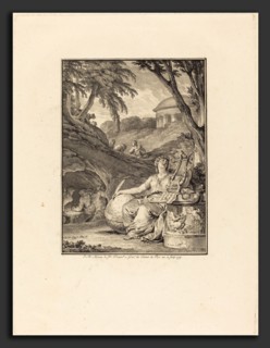 Jean-Michel Moreau (French, 1741 - 1814), Frontispiece: Dictionnaire de musique, 1779, etching and