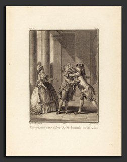 Jean Jacques Le Veau after Jean-Michel Moreau (French, 1729 - 1785), J'ai tort, mon cher ValÃ¨re,