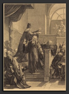 Jean Dambrun (French, 1741 - 1808 or after), Le juge de mesle, etching and engraving