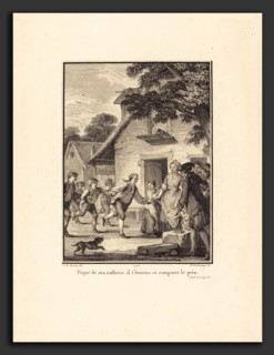 Nicolas Delaunay after Jean-Michel Moreau (French, 1739 - 1792), Piqué de ma raillerie, il