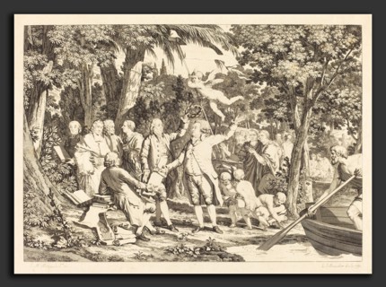 Louis-Joseph Masquelier after Jean-Michel Moreau (French, 1741 - 1811), Mirabeau arrive aux