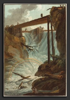 Jean-FranÃ§ois Janinet after Caspar Wolf (French, 1752 - 1814), Chute de la Tritt dans la vallée de
