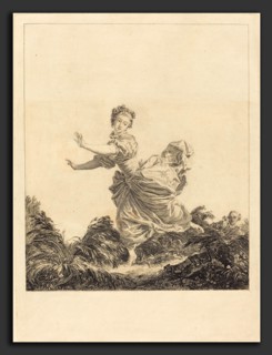 Charles FranÃ§ois Adrien Macret after Jean-Honoré Fragonard (French, 1751 - 1789), La fuite a
