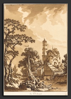 Jean-Baptiste Le Prince (French, 1734 - 1781), Les Pecheurs (The Fishermen), 1771, etching and