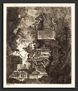 Jean-Laurent Legeay (French, c. 1710 - after 1788), Frontispiece for "Fountains", 1768, etching