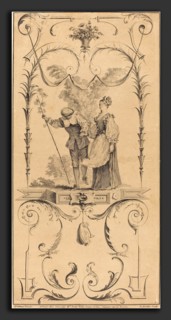 Pierre-Alexandre Aveline after Antoine Watteau (French, probably 1702 - 1760), Shepherd and