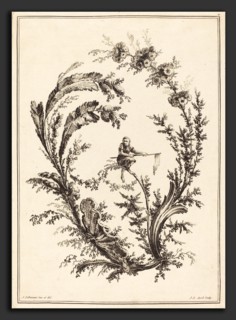 Jean-Jacques Avril I after Jean-Baptiste Pillement (French, 1744 - 1831), Ornament with a Monkey,