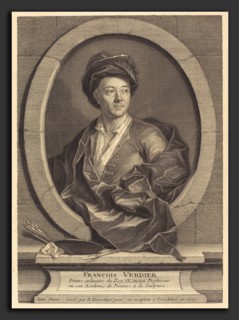 Etienne Desrochers after Jean Ranc (French, 1668 - 1741), Francois Verdier, 1723, engraving on laid
