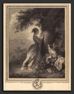 Nicolas Delaunay after Jean-Honoré Fragonard (French, 1739 - 1792), Le Chiffre d'amour, 1786,