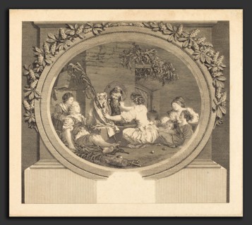 Nicolas Delaunay after Jean-Honoré Fragonard (French, 1739 - 1792), L'Education fait tout, 1791,