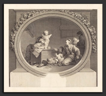 Nicolas Delaunay after Jean-Honoré Fragonard (French, 1739 - 1792), Le Petit prédicateur, 1791,