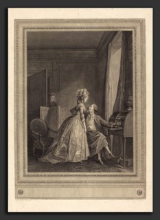 Jean-Louis Delignon after Nicolas Lavreince (French, 1755 - c. 1804), Les offres seduisantes, 1782,