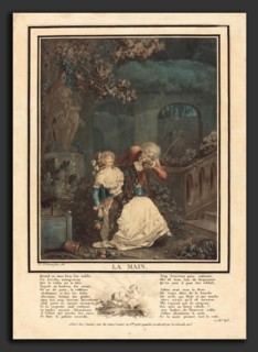 Philibert-Louis Debucourt (French, 1755 - 1832), La Main, 1788, color aquatint and etching