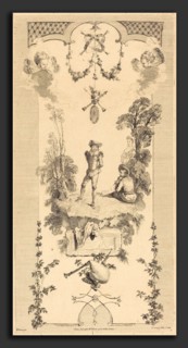 Louis Crépy after Antoine Watteau (French, born c. 1680), Shepherd Dancing to the Sound of a Flute,