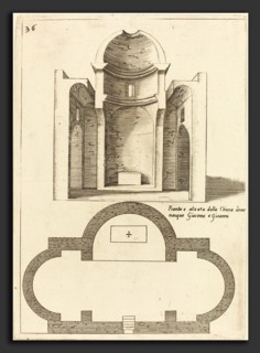 Jacques Callot (French, 1592 - 1635), Plan and Elevation of the Church of Saints James and John,