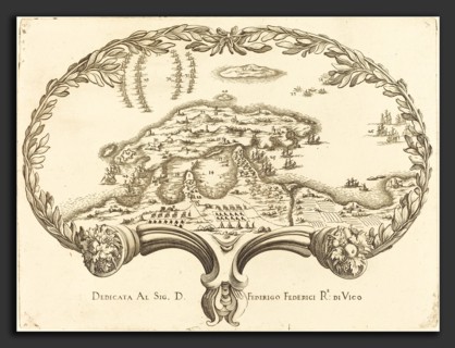 Style of Jacques Callot, Fan, 17th century, etching on laid paper [restrike]
