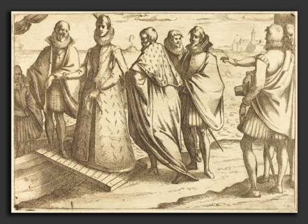Jacques Callot (French, 1592 - 1635), Embarkation at Genoa, 1612, etching on laid paper [restrike]