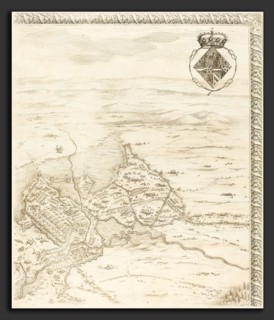 Jacques Callot (French, 1592 - 1635), The Siege of Breda [plate 3 of 6], 1627-1628, etching