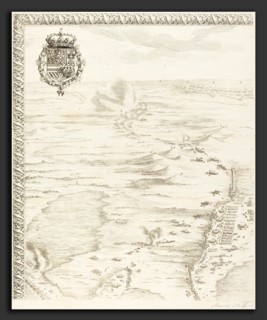 Jacques Callot (French, 1592 - 1635), The Siege of Breda [plate 1 of 6], 1627-1628, etching