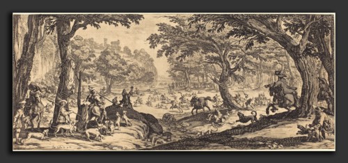 Jacques Callot (French, 1592 - 1635), The Stag Hunt, probably 1619, etching