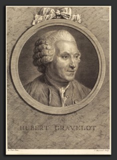 Jean Massard after Maurice-Quentin de La Tour (French, 1740 - 1822), Hubert Gravelot, etching