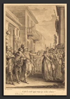 Jean Charles Levasseur after Hubert FranÃ§ois Gravelot (French, 1734 - 1816), Ciel! Ã´ ciel! qui