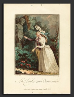 Jean-FranÃ§ois Janinet after Nicolas Lavreince (French, 1752 - 1814), Ah! Laisse-moi donc voir,
