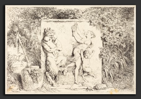 Jean-Honoré Fragonard (French, 1732 - 1806), The Satyrs' Dance (Danse de satyres), 1763, etching